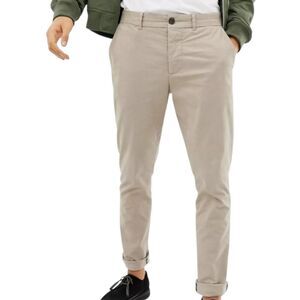 Allsaints Beige Button Fly Park Chino Pants 33